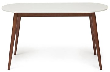 Обеденный стол MAX (Макс) бук/мдф 140х80х75 Белый/Коричневый арт.10465 в Чите