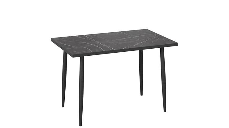 Кухонный стол Невада ДП1-02-08 (Черный мрамор/Черный матовый) в Чите - изображение 1
