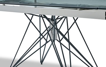 Кухонный раздвижной стол T-041 (140) прозрачный в Чите - предосмотр 2