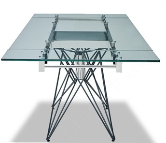 Кухонный раздвижной стол T-041 (140) прозрачный в Чите - предосмотр 4