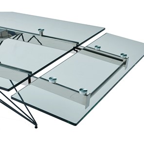 Кухонный раздвижной стол T-041 (140) прозрачный в Чите - предосмотр 5