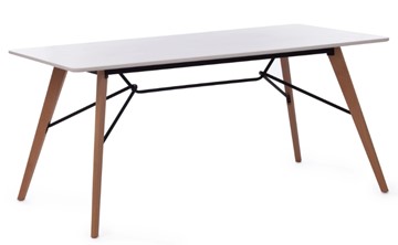 Кухонный обеденный стол RUSTO (mod. 289А) МДФ/металл 160х90х75 белый, арт.15521 в Чите