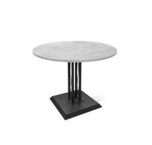 Кухонный стол SHT-TU6-BS2 / SHT-TT 90 ЛДСП (бетон чикаго светло-серый/черный) в Чите