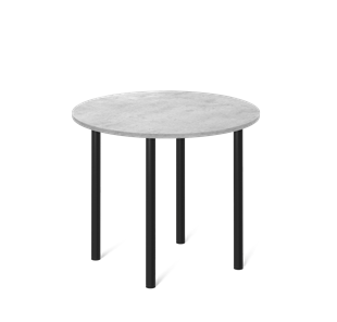 Кухонный обеденный стол SHT-TU66 / SHT-TT 90 ЛДСП (бетон чикаго светло-серый/черный) в Чите