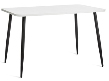 Стол на кухню PLUTO ЛДСП/металл, 120x80x77, Белый/Черный арт.19316 в Чите