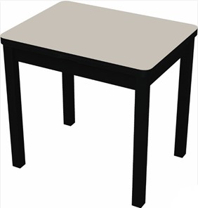 Стол раздвижной Бари дерево №8 (стекло белое/черный) в Чите