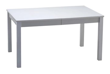 Обеденный раздвижной стол Нагано-2 стекло белое opti (хром-лак) 1 в Чите