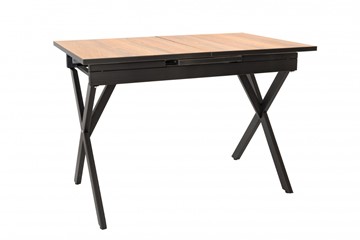 Кухонный стол Стайл № 11 (1100*700 мм.) столешница пластик, форма Флан, без механизма в Чите