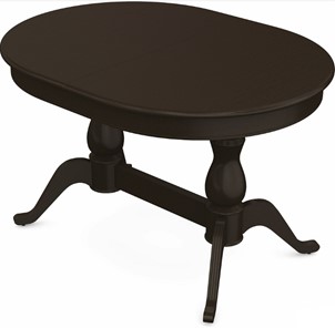 Кухонный раздвижной стол Фабрицио-2 исп. Овал 1600, Тон 8 (Морилка/Эмаль) в Чите