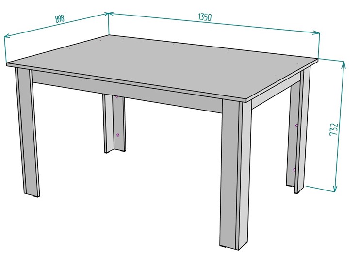 Кухонный обеденный стол T37, ВД в Чите - изображение 1