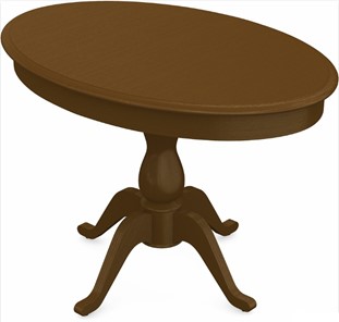 Раздвижной стол Фабрицио-1 исп. Эллипс, Тон 2 Покраска + патина с прорисовкой (на столешнице) в Чите