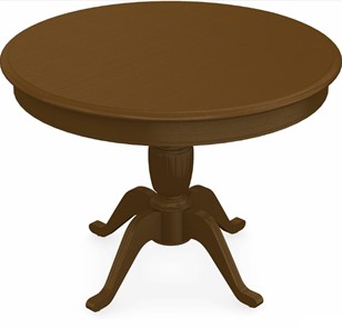 Обеденный овальный стол Леонардо-1 исп. Круг 1000, тон 2 (Морилка/Эмаль) в Чите