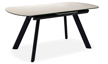 Кухонный стол раскладной Шамони 1CQ 140х85 (Oxide Avorio/Графит) в Чите