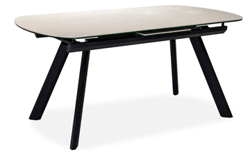 Кухонный стол раздвижной Шамони 2CQ 160х90 (Oxide Avorio/Графит) в Чите - предосмотр