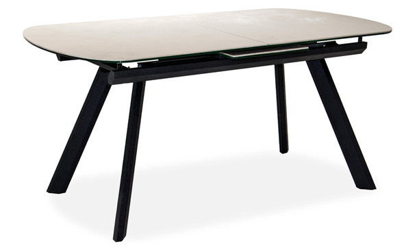 Кухонный стол раздвижной Шамони 2CQ 160х90 (Oxide Avorio/Графит) в Чите - изображение