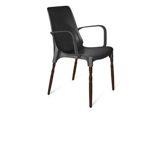Кухонный стул SHT-ST76/S424-F (черный/коричневый муар) в Чите - предосмотр