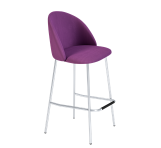 Барный стул SHT-ST35 / SHT-S29P (ягодное варенье/хром лак) в Чите