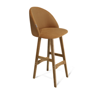 Барный стул SHT-ST35 / SHT-S65 (горчичный/дуб брашированный коричневый) в Чите