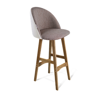 Барный стул SHT-ST35-3 / SHT-S65 (тростниковый сахар/зефирный/дуб брашированный коричневый) в Чите