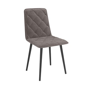 Обеденный стул Антика, велюр тенерифе стоун/Цвет металл черный в Чите