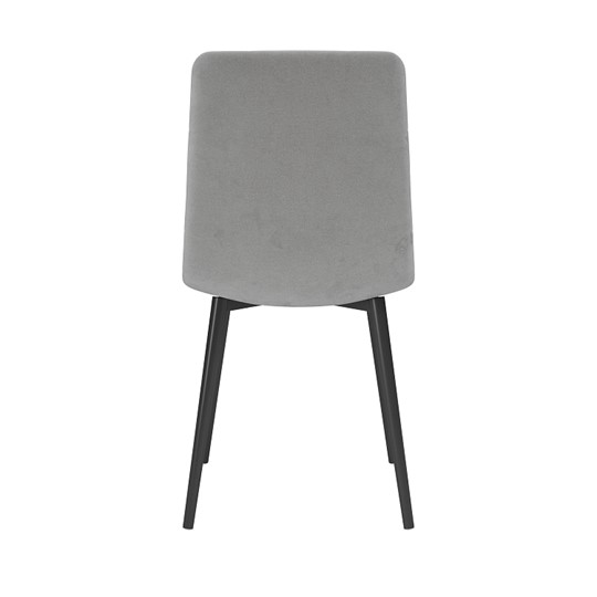 Обеденный стул Белла, велюр тенерифе грей/Цвет металл черный в Чите - изображение 3