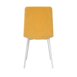 Обеденный стул Белла, велюр тенерифе куркума/Цвет металл белый в Чите - предосмотр 3
