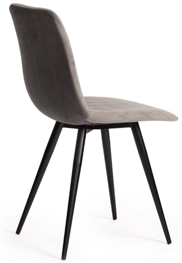 Кухонный стул CHILLY X (mod.7096) 45х53х88 серый barkhat 26/черный арт.15552 в Чите - изображение 2