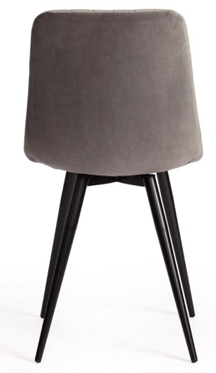 Кухонный стул CHILLY X (mod.7096) 45х53х88 серый barkhat 26/черный арт.15552 в Чите - изображение 3