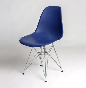 Обеденный стул DSL 110 Chrom (темно-синий) в Чите