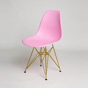 Обеденный стул DSL 110 Gold (розовый) в Чите