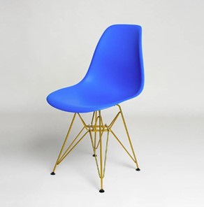 Обеденный стул DSL 110 Gold (синий) в Чите