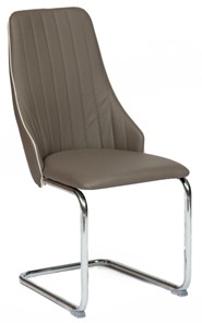 Обеденный стул FRATELLI (mod.8415) 44х62х97 пепельно-коричневый (окантовка слон.кость) в Чите