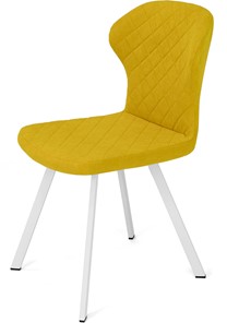 Кухонный стул Марио (Желтый Т182/ноги белые) в Чите
