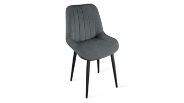 Обеденный стул Марвел Исп. 2 К1С (Черный муар/Микровелюр Jercy Graphite) в Чите