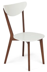 Кухонный стул MAXI (Макси), бук/МДФ 86x48,5x54,5 Белый/Коричневый (2 шт) арт.10464 в Чите