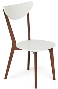 Кухонный стул MAXI (Макси), бук/МДФ 86x48,5x54,5 Белый/Коричневый арт.19583 в Чите