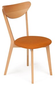 Кухонный стул MAXI (Макси), бук/ткань 86x48,5x54,5 Оранжевый/натуральный бук арт.19592 в Чите