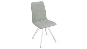 Обеденный стул Стенли К4 (Белый матовый/Велюр Confetti Silver) в Чите