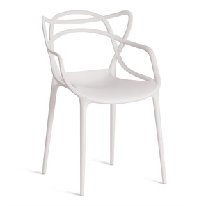 Стул обеденный Cat Chair (mod.028) пластик, 54,5*56*84 белый арт.19623 в Чите