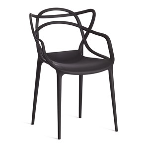 Стул кухонный Cat Chair (mod.028) пластик, 54,5*56*84 черный, арт.19627 в Чите