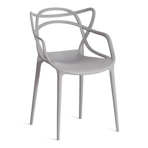 Стул обеденный Cat Chair (mod.028) пластик, 54,5*56*84 серый, арт.13276 в Чите
