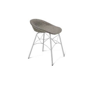 Обеденный стул SHT-ST19-SF1 / SHT-S107 (коричневый сахар/хром лак) в Чите