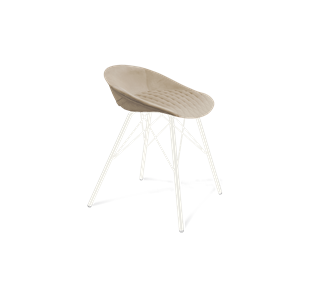 Обеденный стул SHT-ST19-SF1 / SHT-S37 (ванильный крем/белый муар) в Чите