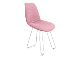 Обеденный стул SHT-ST29-С22 / SHT-S106 (розовый зефир/хром лак) в Чите