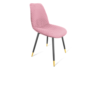 Обеденный стул SHT-ST29-С22 / SHT-S95-1 (розовый зефир/черный муар/золото) в Чите