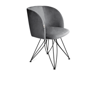 Обеденный стул SHT-ST33 / SHT-S113 (угольно-серый/черный муар) в Чите
