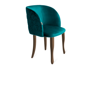 Обеденный стул SHT-ST33-1 / SHT-S122 (альпийский бирюзовый/темный орех/черный муар) в Чите