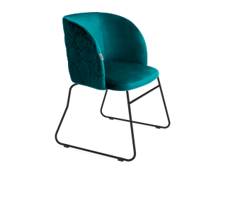 Обеденный стул SHT-ST33-1 / SHT-S167 (альпийский бирюзовый/черный муар) в Чите