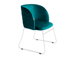 Обеденный стул SHT-ST33-1 / SHT-S167 (альпийский бирюзовый/хром лак) в Чите