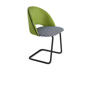 Обеденный стул SHT-ST34-3 / SHT-S45-1 (оливковый/гусиная лапка/черный муар) в Чите
